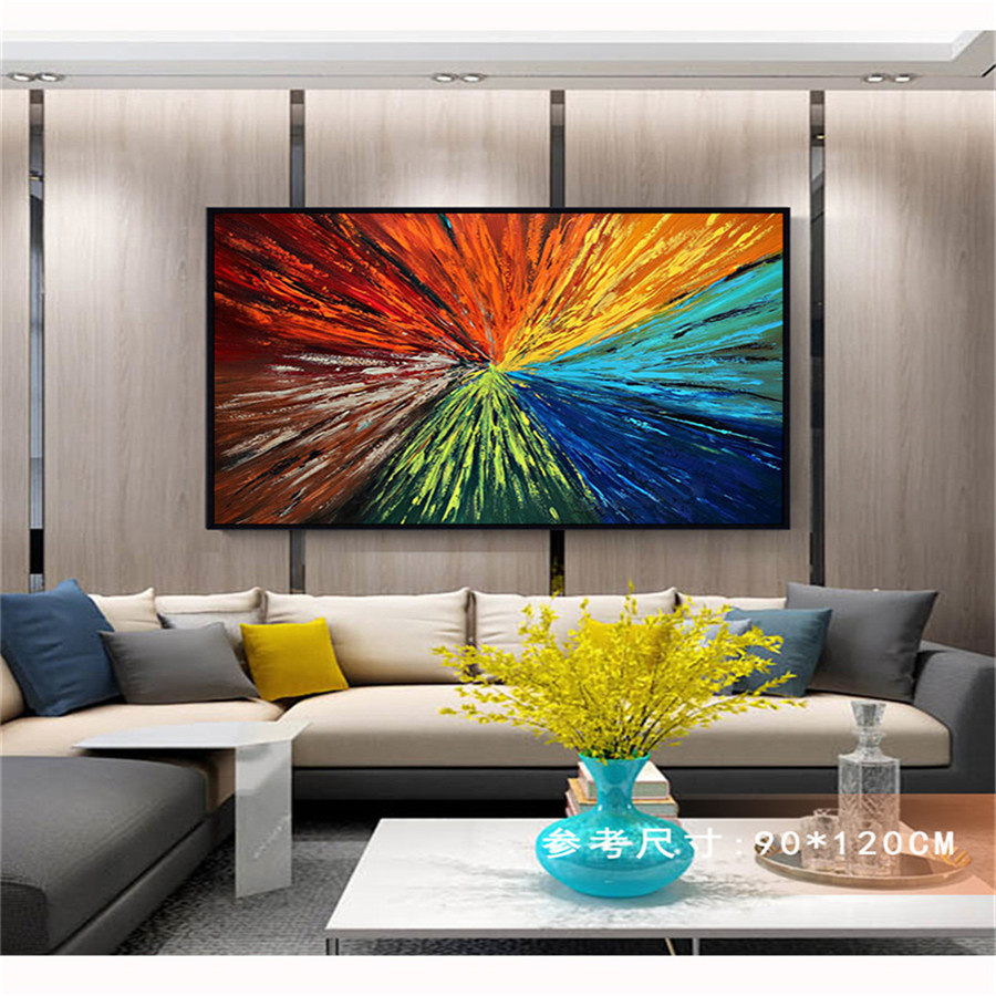 Handmade Oil Painting On Canva – Home Decor Color Palettes recenzja i cena