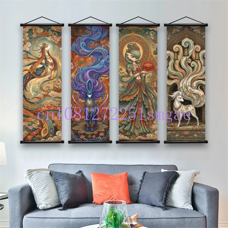 Pokemon Anime Poster Scroll Pa – Canvas Painting recenzja i cena
