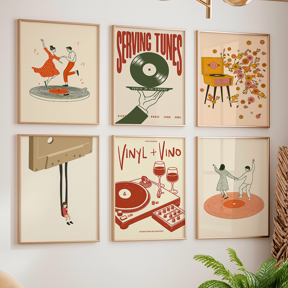 1pc Vintage Music Canvas Poste – Home Decor Trends recenzja i cena