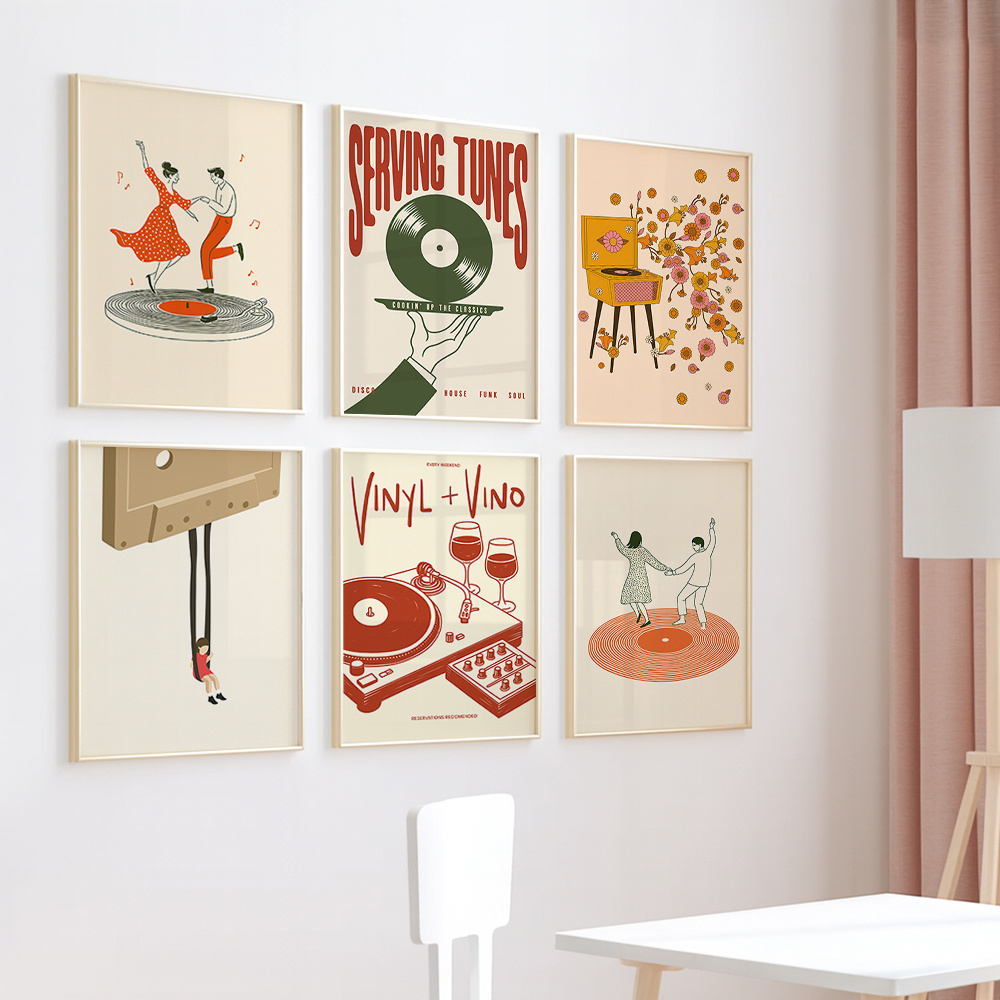 1pc Vintage Music Canvas Poste – Home Decor Trends recenzja i cena