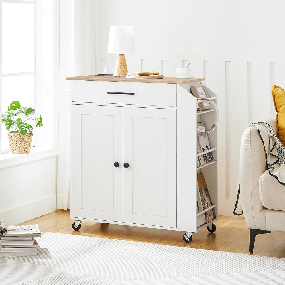 HOOBRO Kitchen Island with Pow – Home Decor On Wheels recenzja i cena