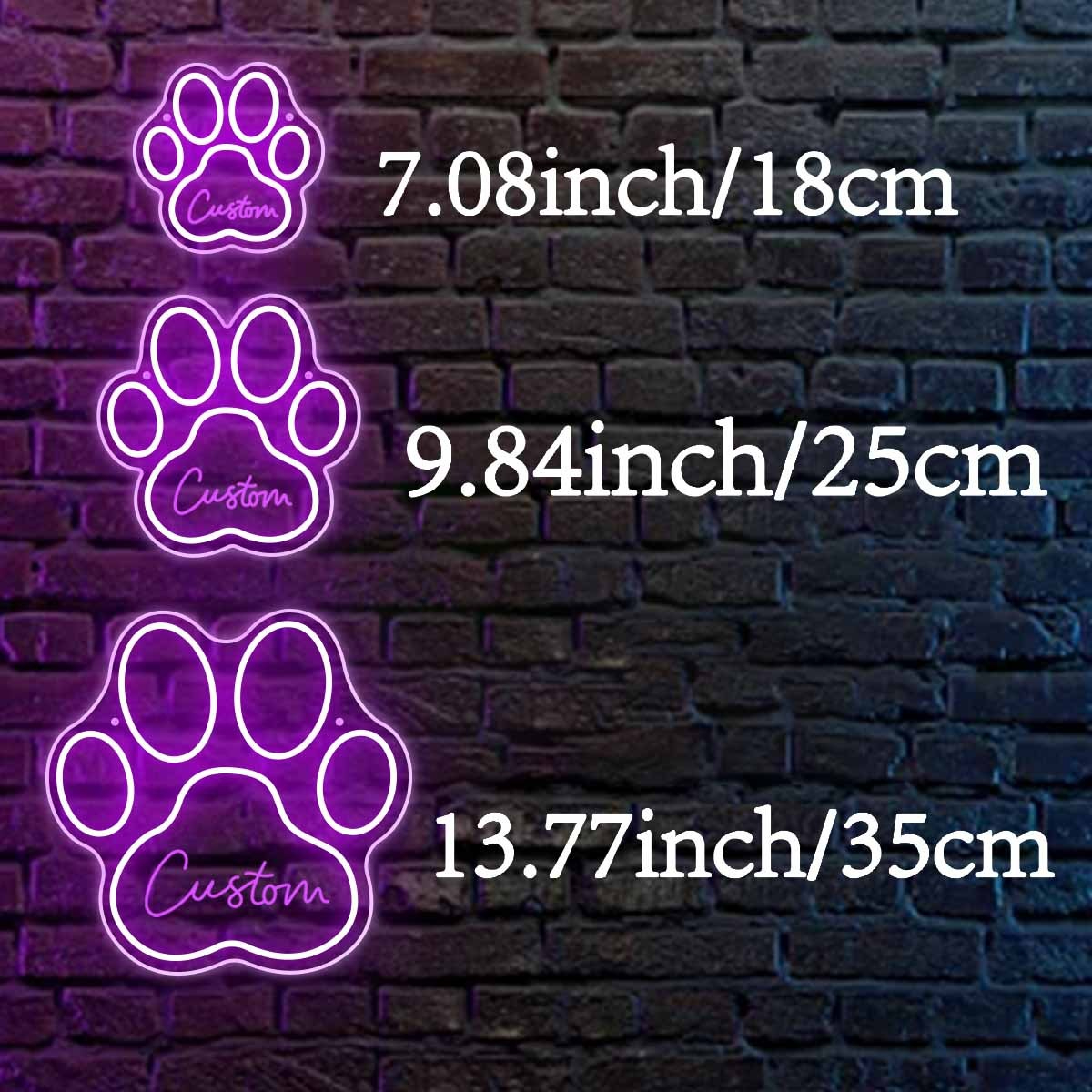 Custom Paw Print Neon Sign wit – Home Decor Store recenzja i cena