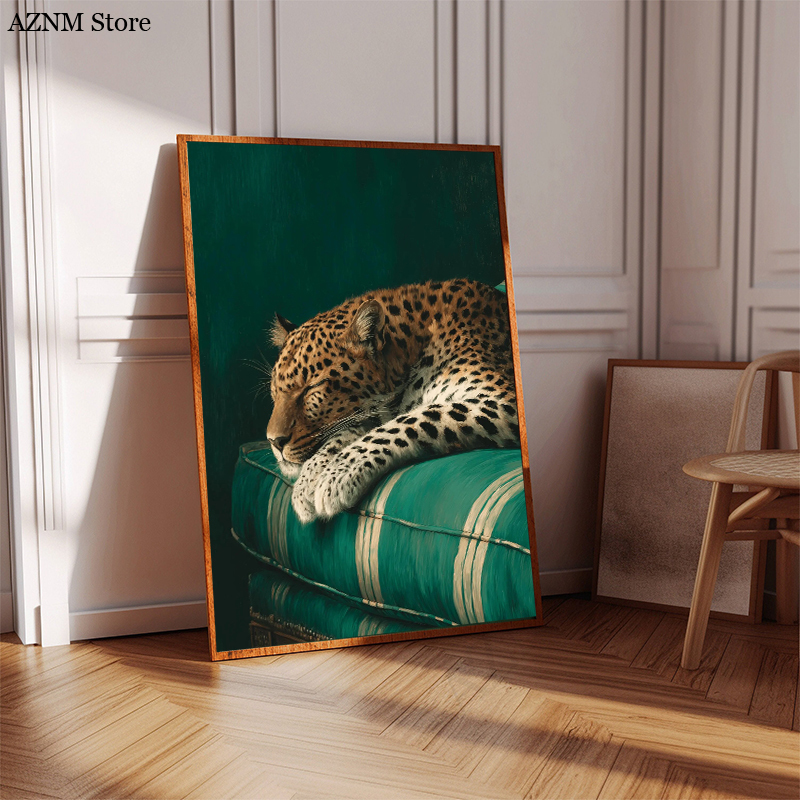 Trendy Cheetah Art Print Poste – Home Decor Sofa recenzja i cena
