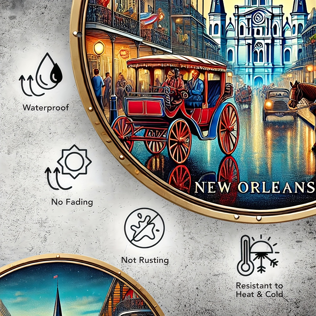 2D Metal Sign New Orleans Vint – Home Decor New Orleans recenzja i cena