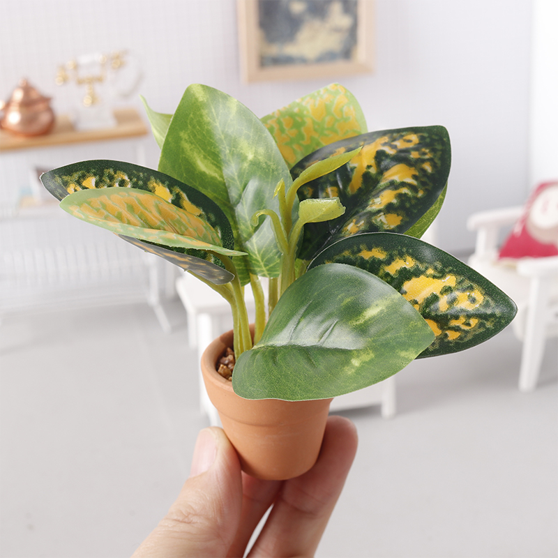 1/12 Dollhouse Miniature Plant – Home Decor Resin recenzja i cena