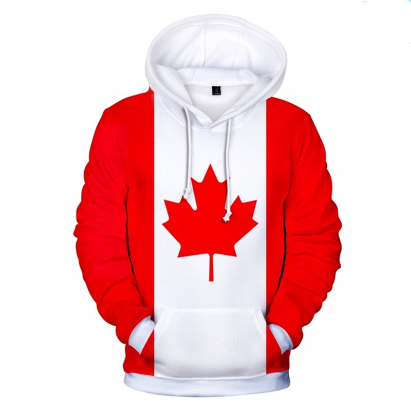 3D Print National Flag Hoodie  – Home Decor Canada recenzja i cena