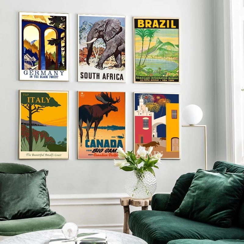 Famous City Travel Poster Braz – Home Decor Canada recenzja i cena