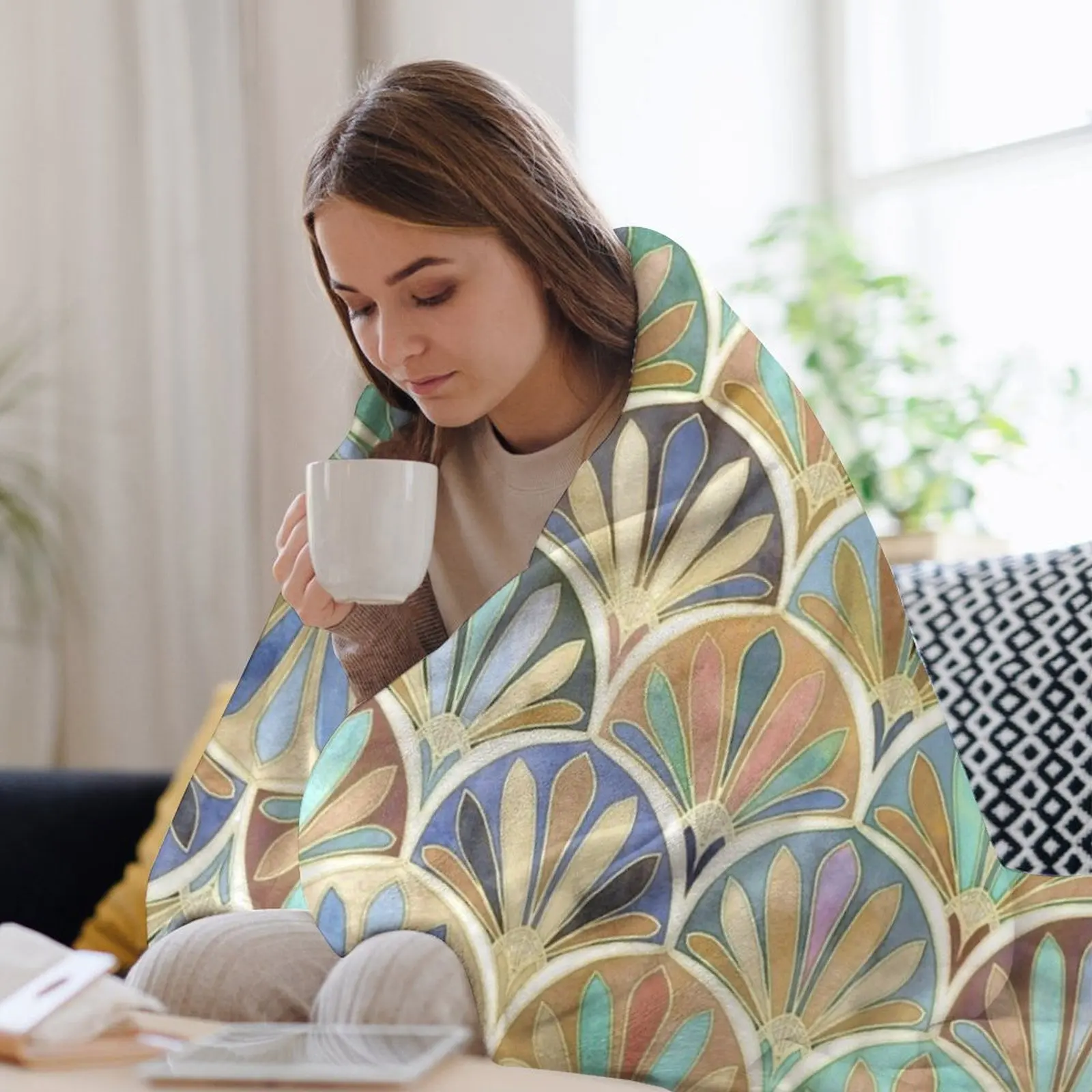 Autumn Neutrals Vintage Twenti – Neutral Throw Blanket recenzja i cena