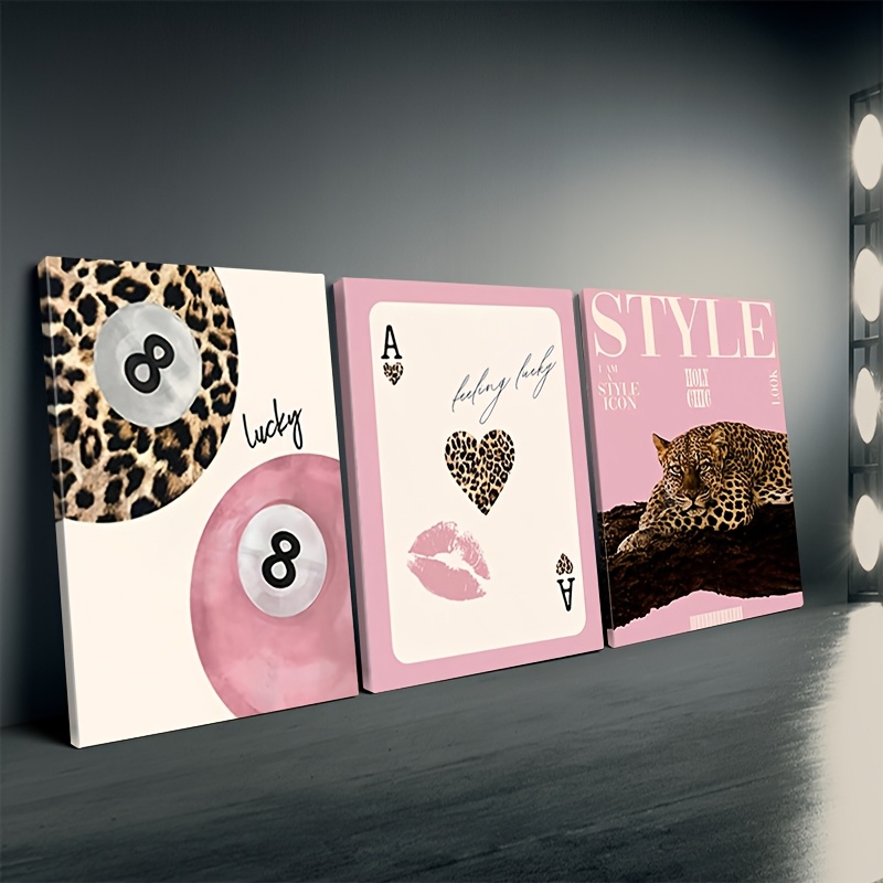 3pcs Leopard Cheetah Canvas Wa – Home Decor Trends recenzja i cena