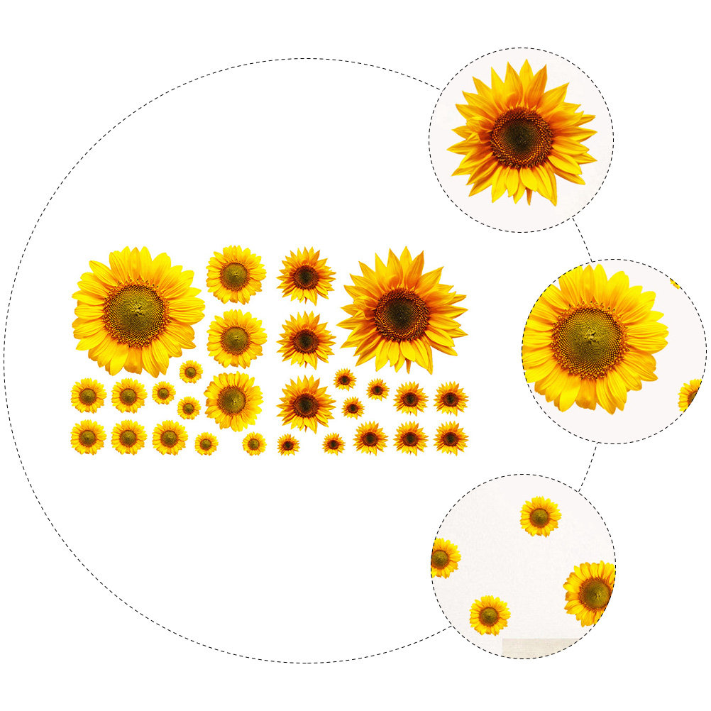 Sunflower Wall Sticker PVC Dec – Home Decor Store recenzja i cena