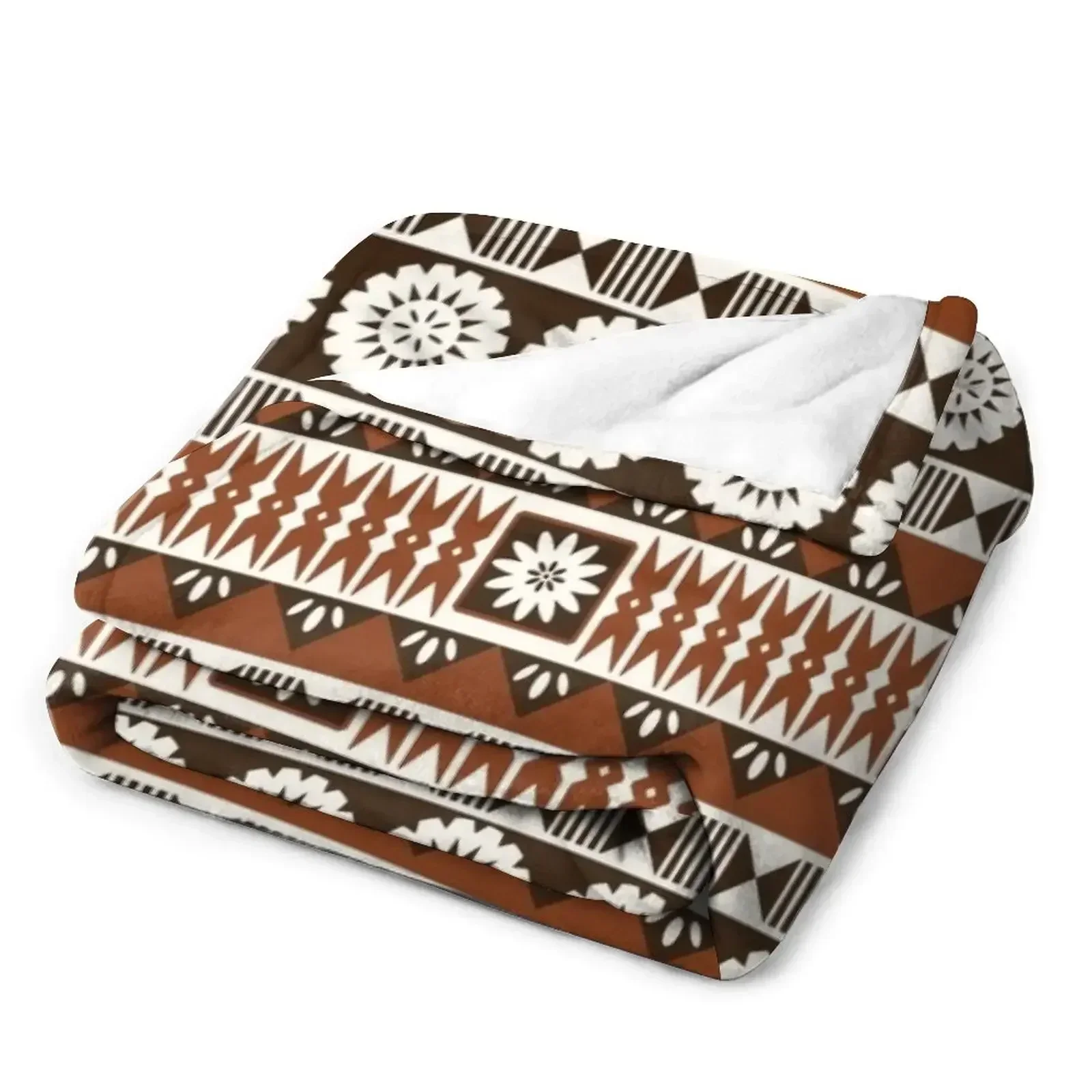 Fijian Masi 2 - Neutrals Throw – Neutral Throw Blanket recenzja i cena