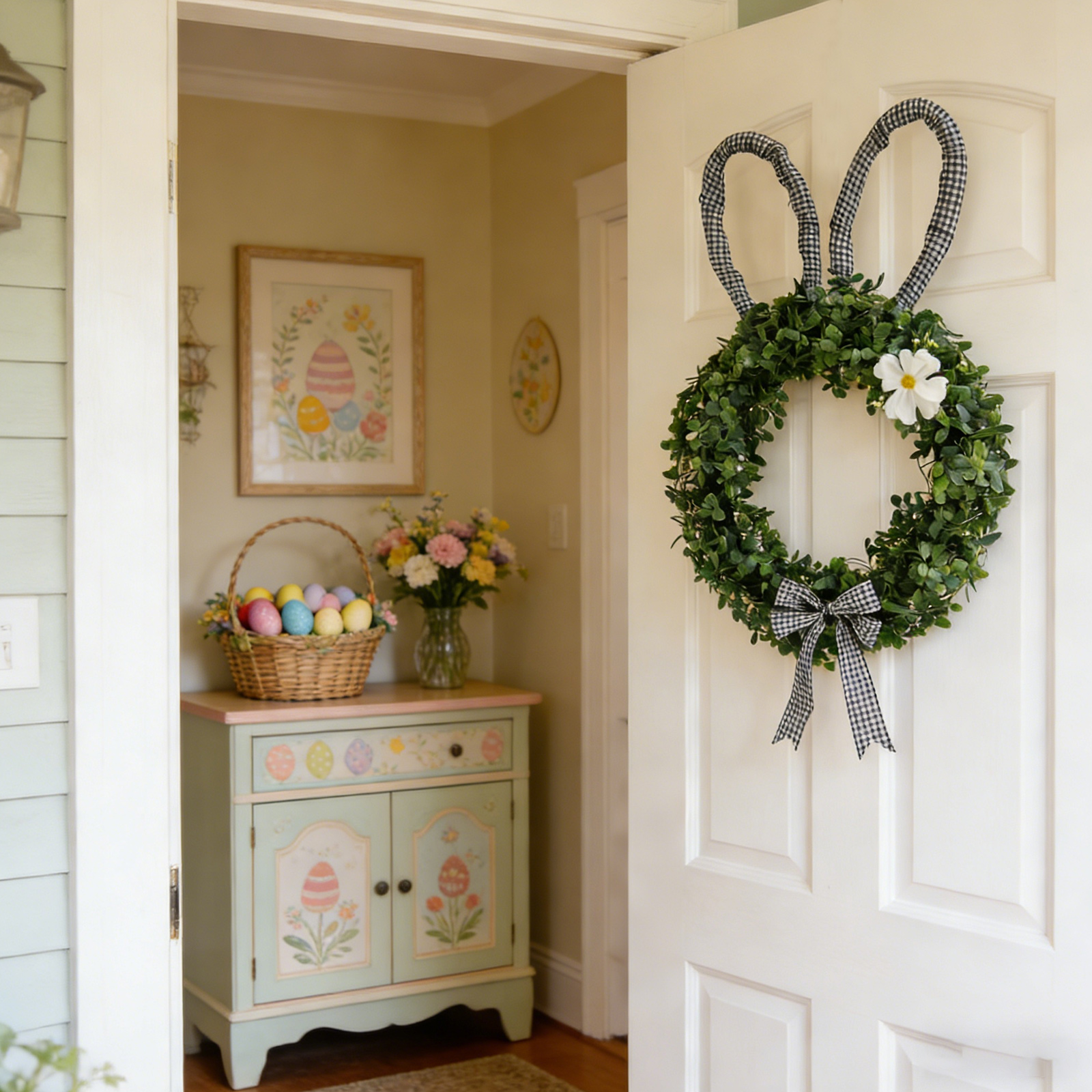 30x43cm Easter Bunny Ear Wreat – Home Decor Trend 2026 recenzja i cena