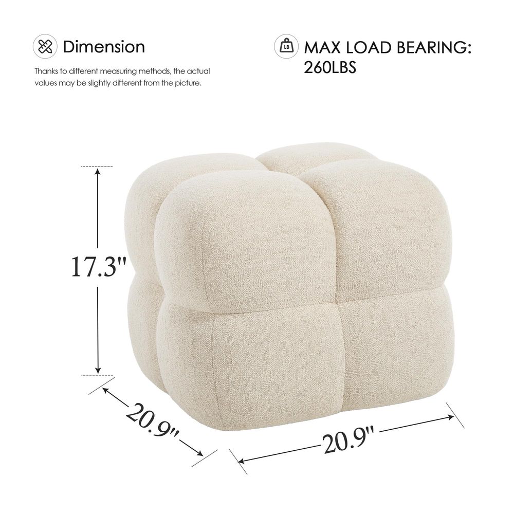 Square Pouf Ottomans Footstool – Home Decor Sofa recenzja i cena