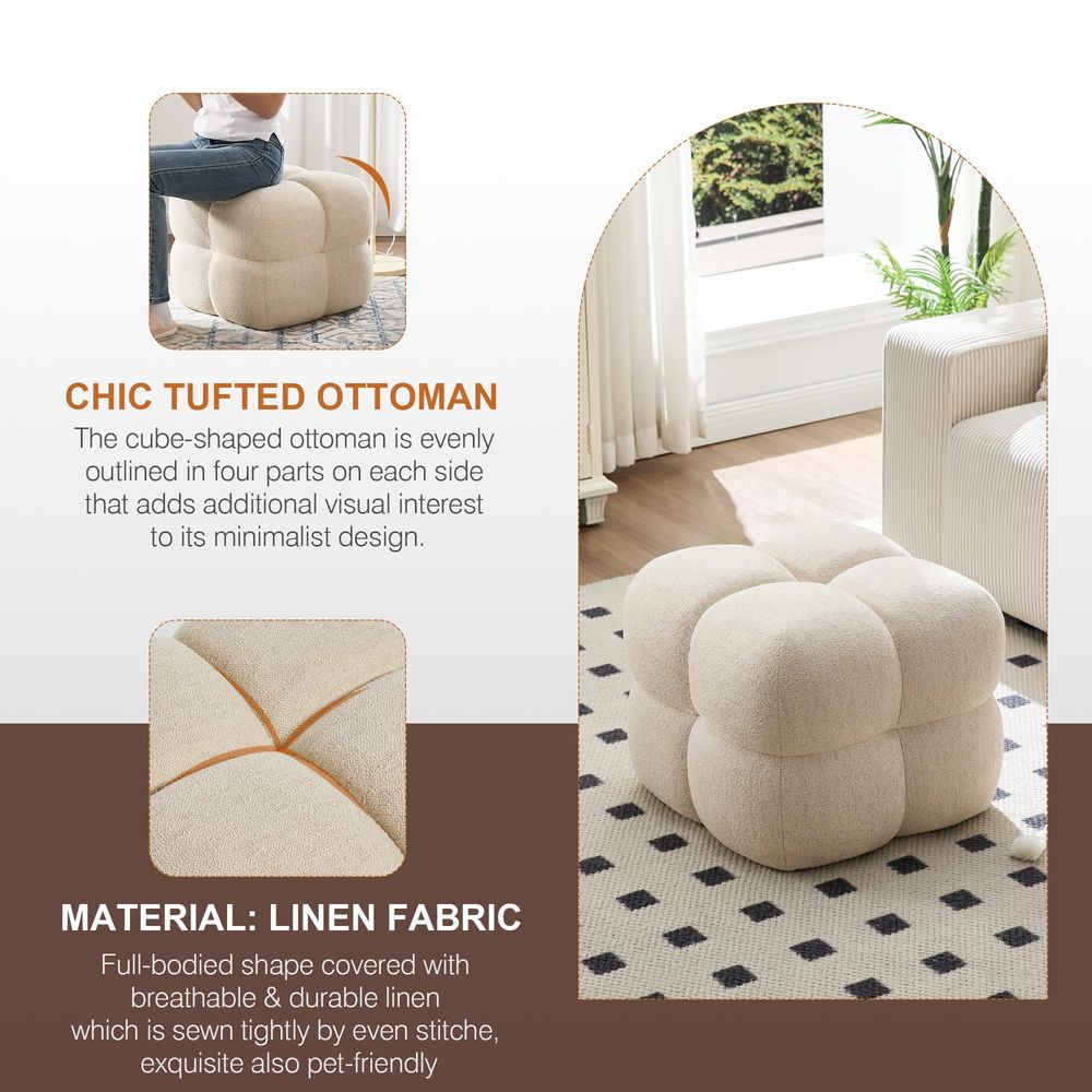 Square Pouf Ottomans Footstool – Home Decor Sofa recenzja i cena