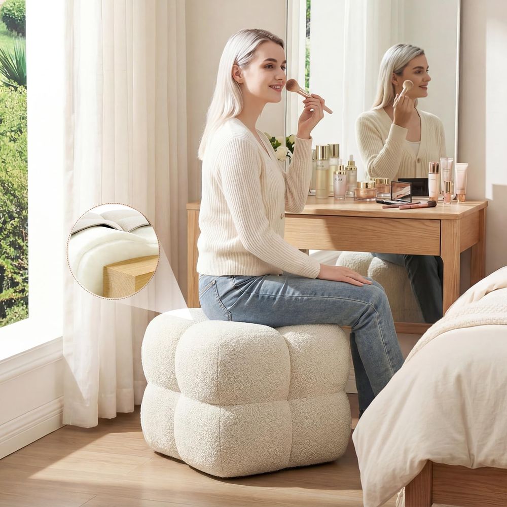 Square Pouf Ottomans Footstool – Home Decor Sofa recenzja i cena