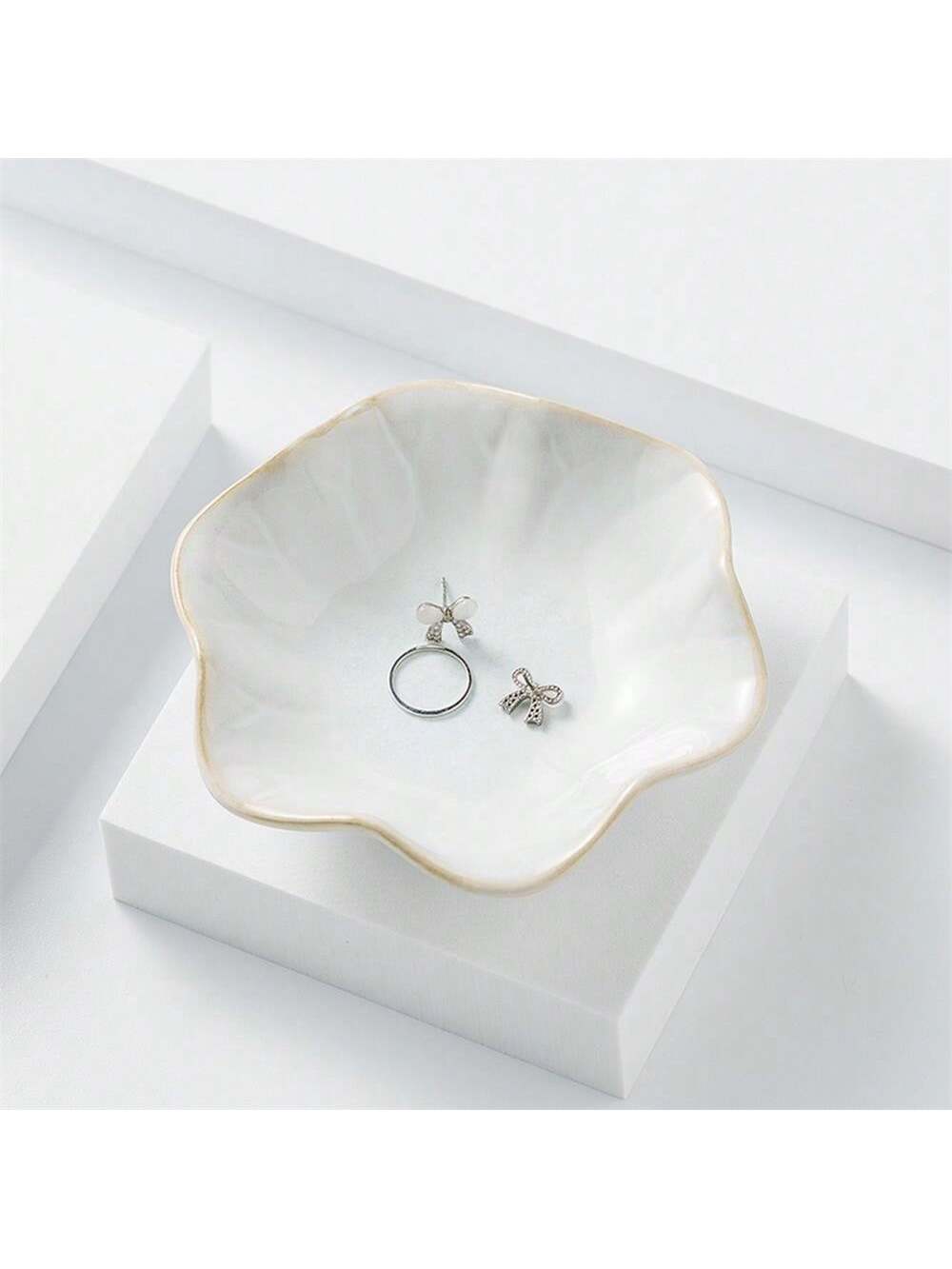 1 pc Ceramic petal shaped jewe – Ceramic Trinket Dish recenzja i cena