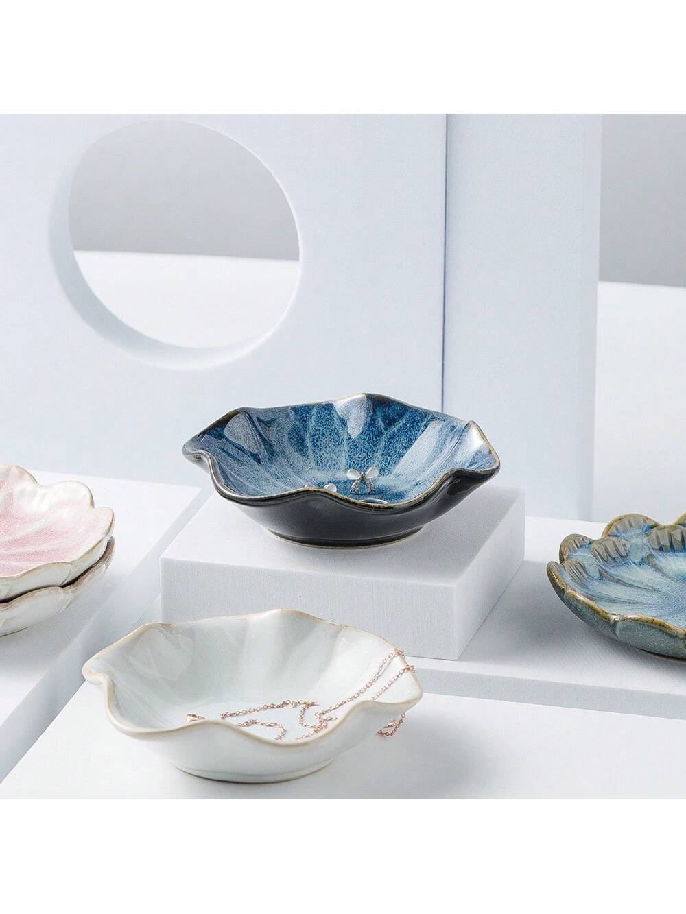 1 pc Ceramic petal shaped jewe – Ceramic Trinket Dish recenzja i cena