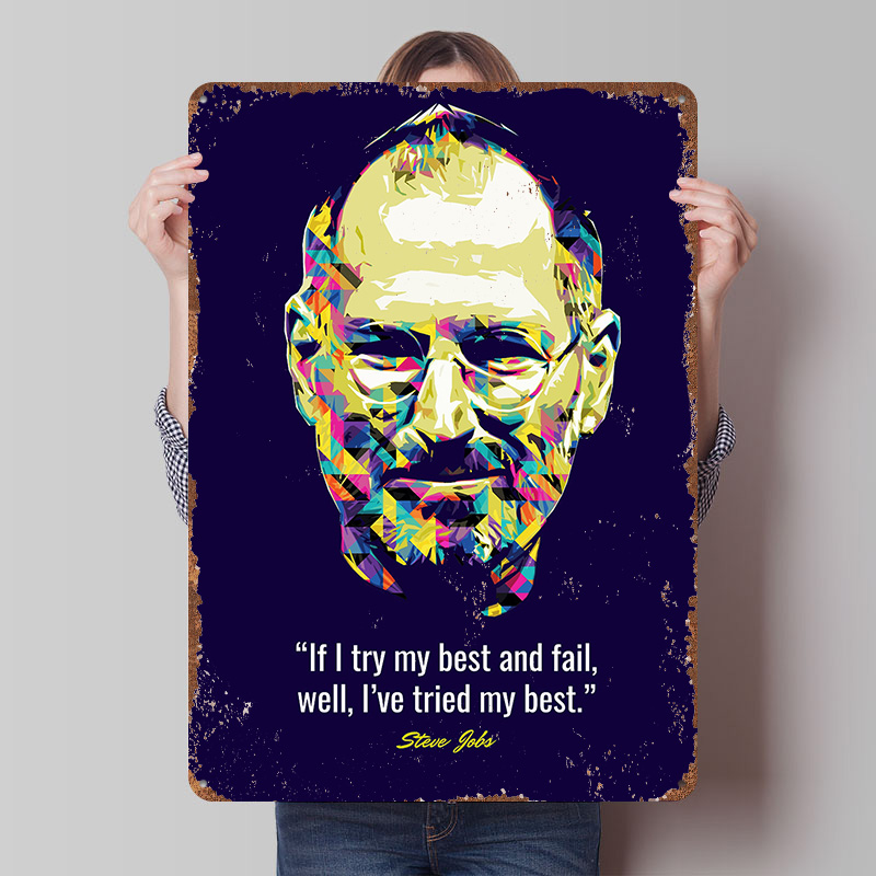Steve Jobs Quotes Tinplate Pos – Home Decor Jobs recenzja i cena