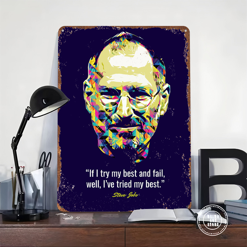 Steve Jobs Quotes Tinplate Pos – Home Decor Jobs recenzja i cena