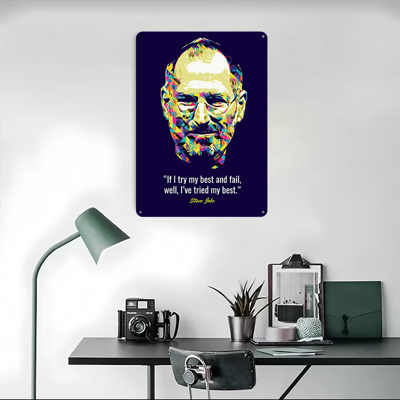 Steve Jobs Quotes Tinplate Pos – Home Decor Jobs recenzja i cena