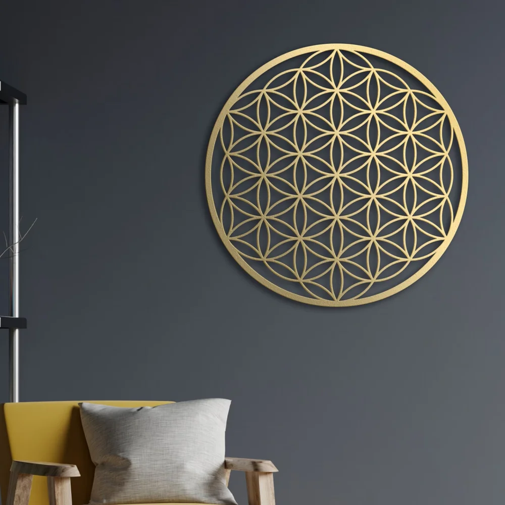 Flower of Life Metal Wall Art  – Home Decor Sofa recenzja i cena