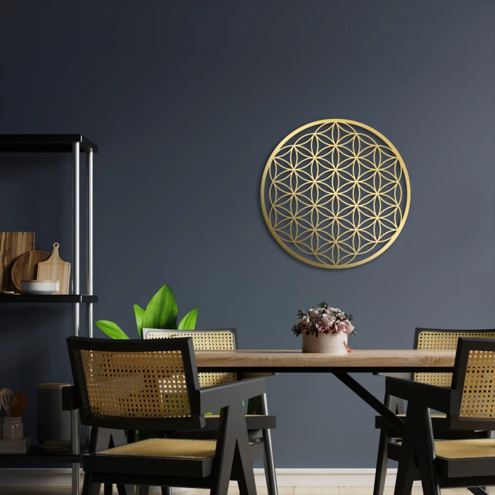 Flower of Life Metal Wall Art  – Home Decor Sofa recenzja i cena