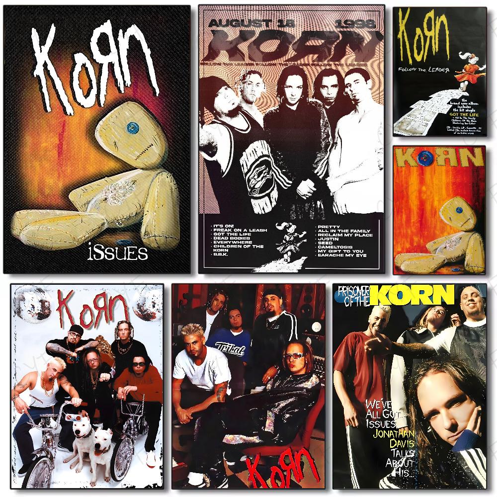 Korn Rock Band Music Poster HD – Abstract Oil Painting recenzja i cena