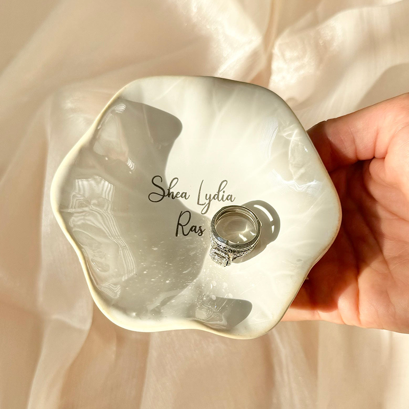 Custom Ring Dish for Bridal Pa – Ceramic Trinket Dish recenzja i cena