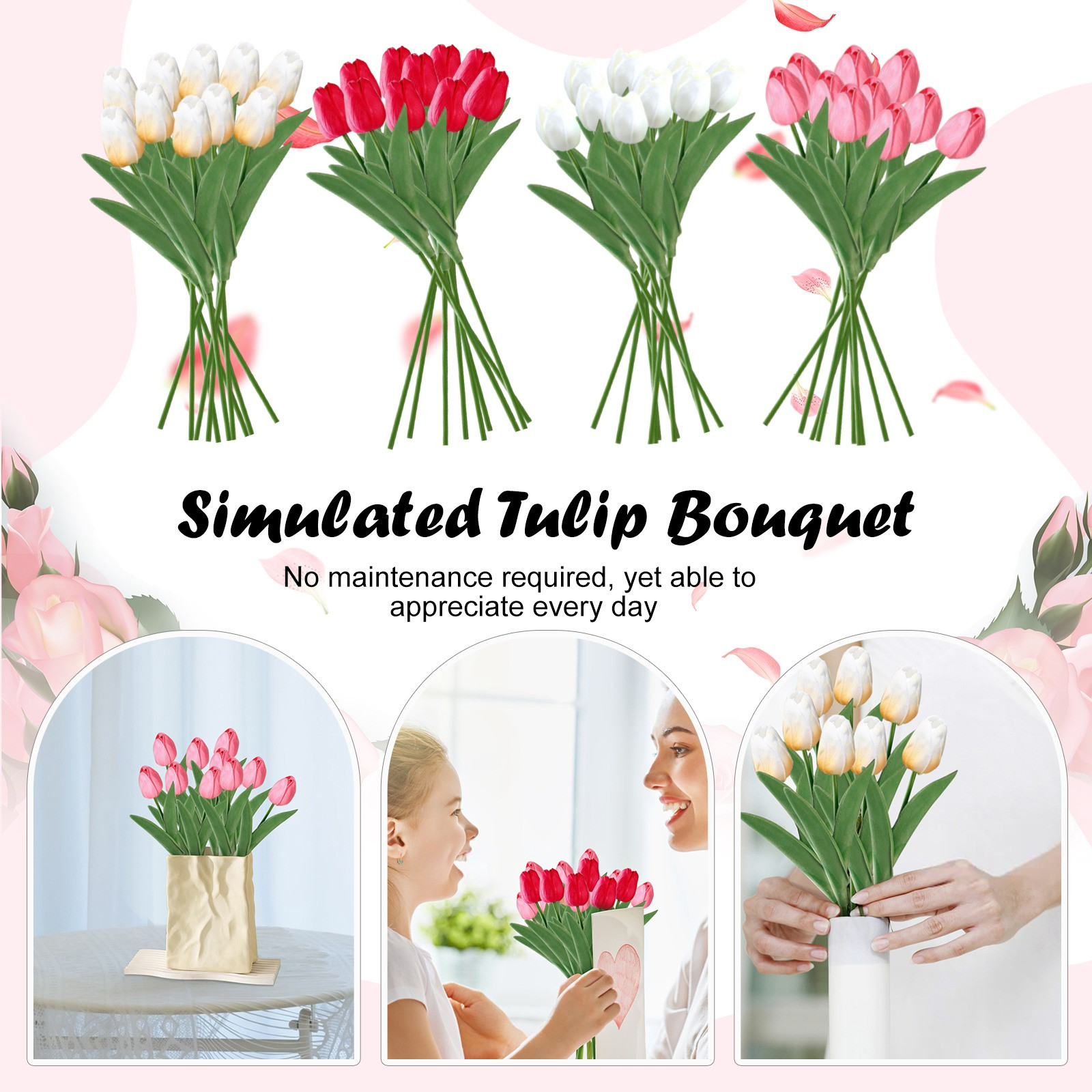 Spring Artificial Tulip Bouque – Home Decor Trend 2026 recenzja i cena