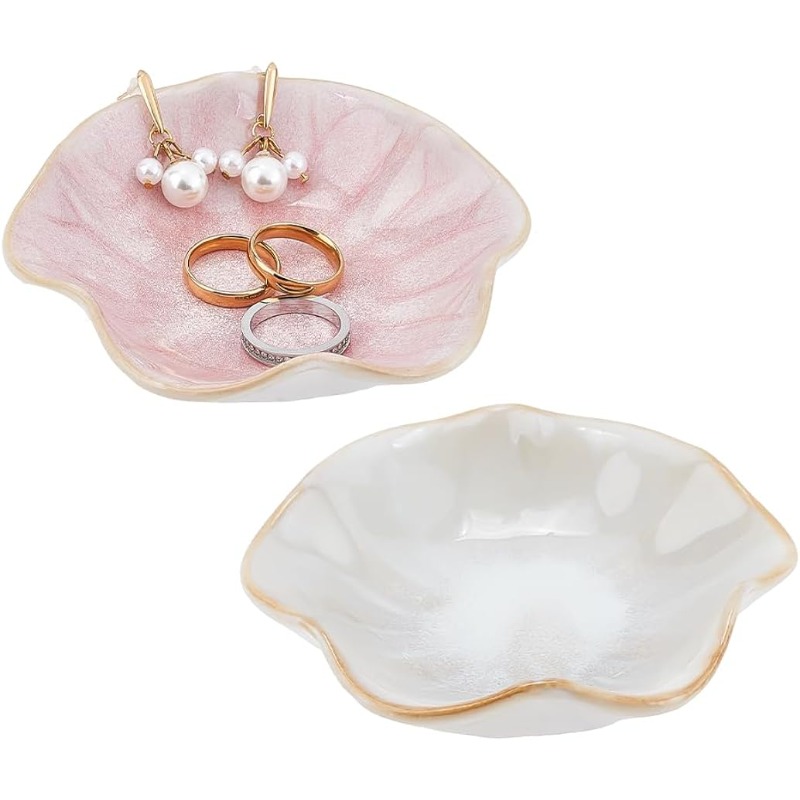 Flower Jewelry Tray, Ring Dish – Ceramic Trinket Dish recenzja i cena