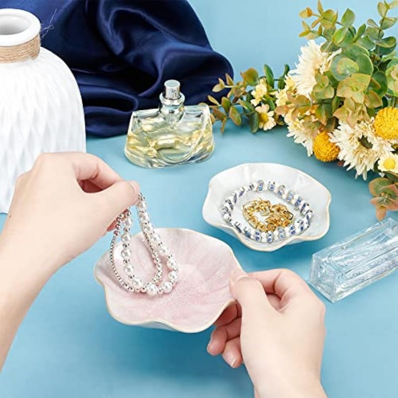 Flower Jewelry Tray, Ring Dish – Ceramic Trinket Dish recenzja i cena