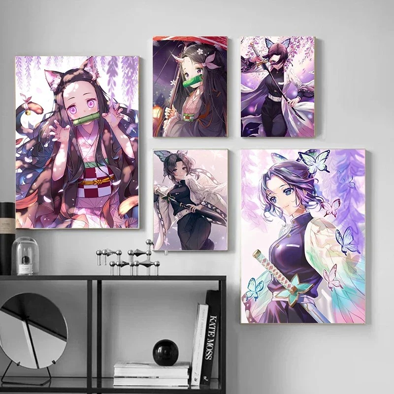 1pc frameless Demon Slayer Ani – Abstract Oil Painting recenzja i cena