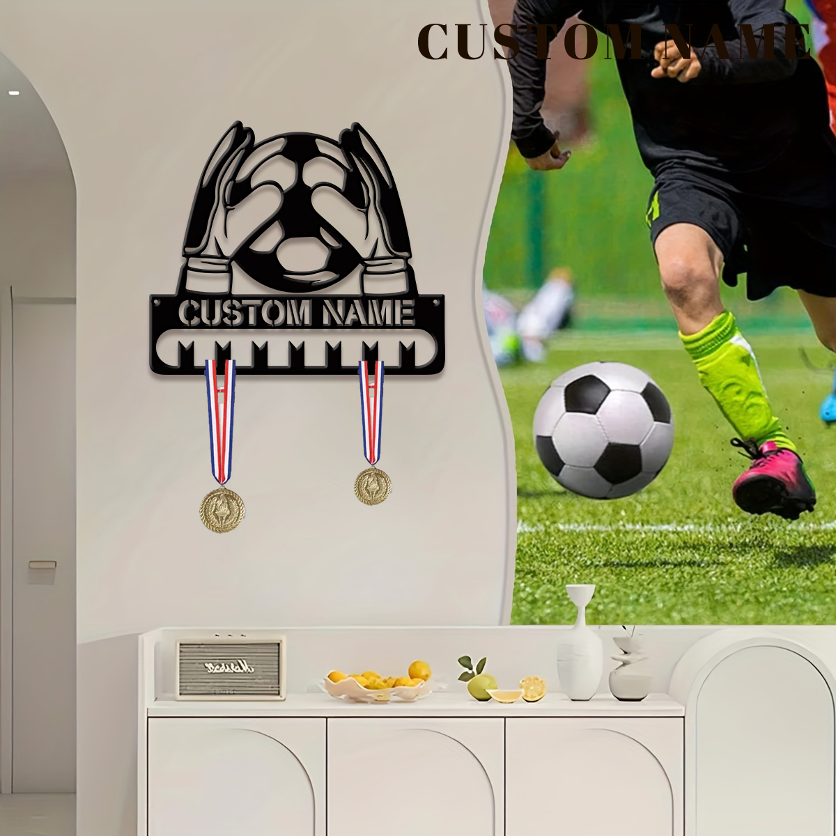 Custom Football Player Metal M – Home Decor For Wedding recenzja i cena