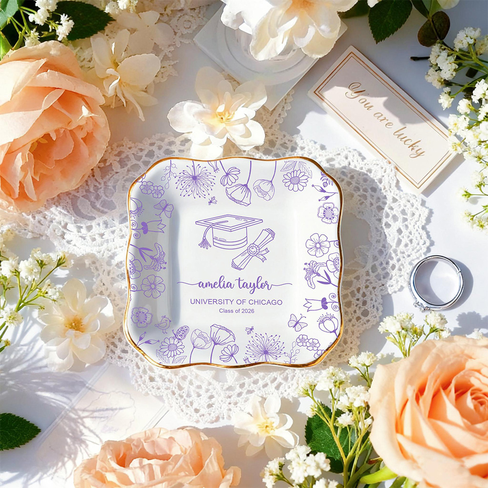 Personalised Bestie Photo Trin – Ceramic Trinket Dish recenzja i cena