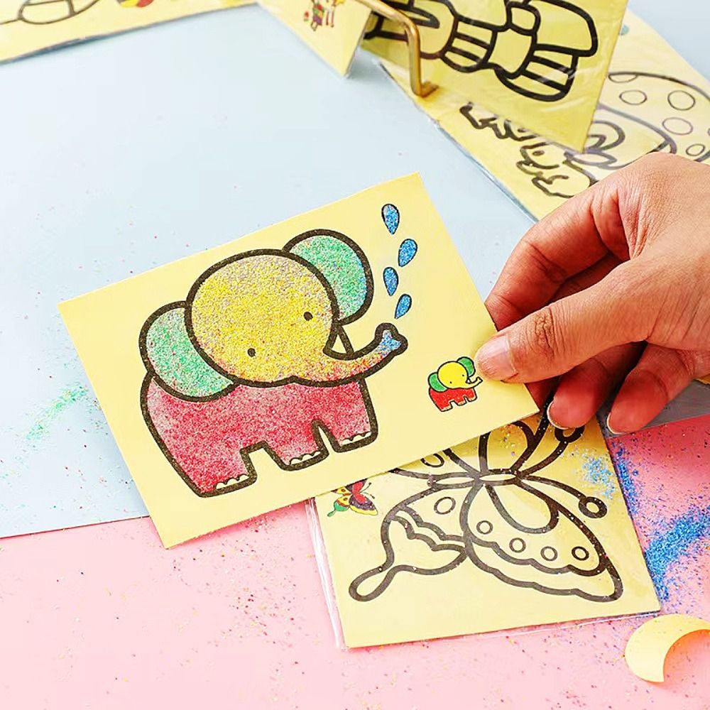 Brush Art Painting Sand Painti – Sand Art Picture recenzja i cena