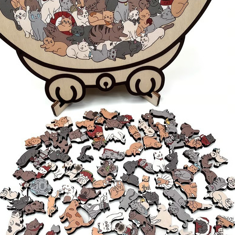 135-Piece Cat Shape Wooden Puz – Home Decor Color Palettes recenzja i cena
