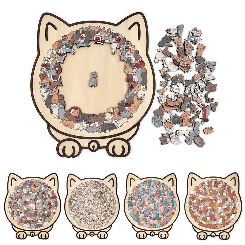 135-Piece Cat Shape Wooden Puz – Home Decor Color Palettes recenzja i cena