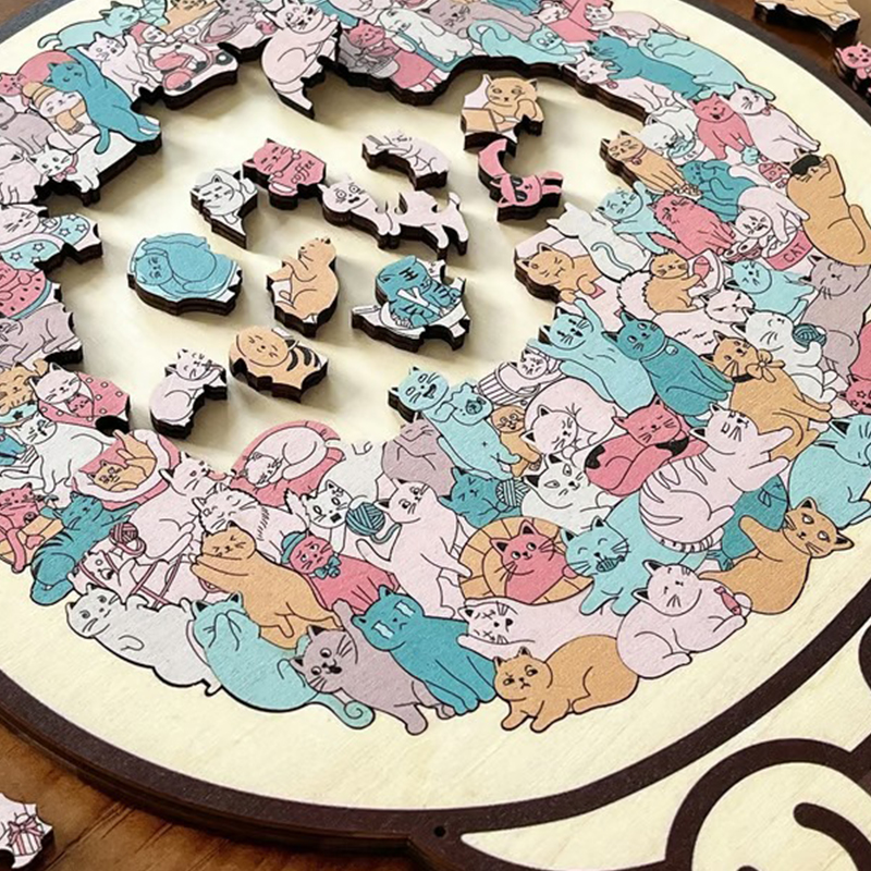 135-Piece Cat Shape Wooden Puz – Home Decor Color Palettes recenzja i cena