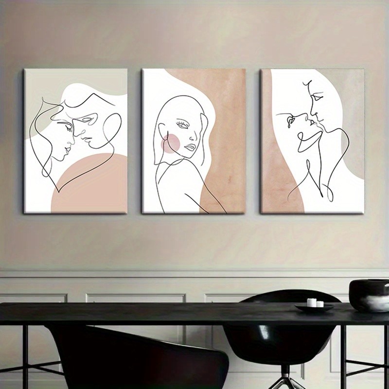 3PCS Canvas With Frame Modern  – Abstract Oil Painting recenzja i cena