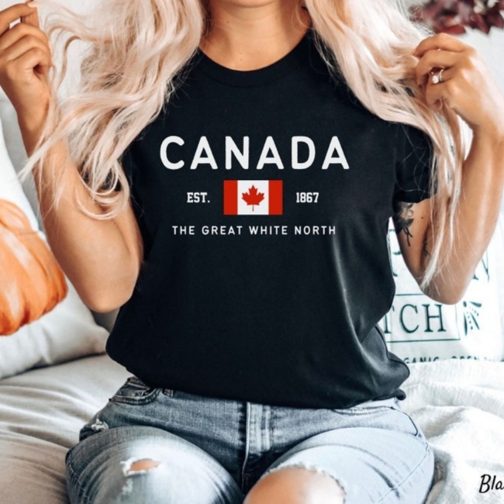 Canada Shirt Canadian Flag T-s – Home Decor Canada recenzja i cena