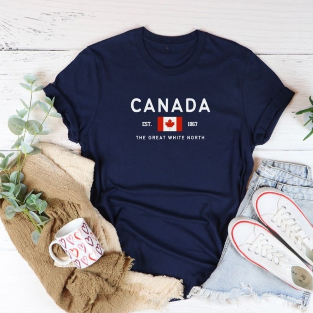 Canada Shirt Canadian Flag T-s – Home Decor Canada recenzja i cena