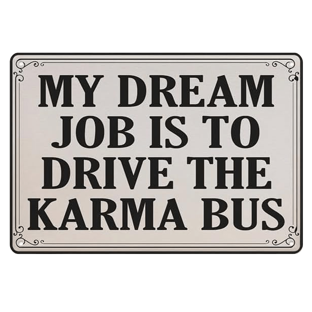 Retro Metal Wall Art Sign 