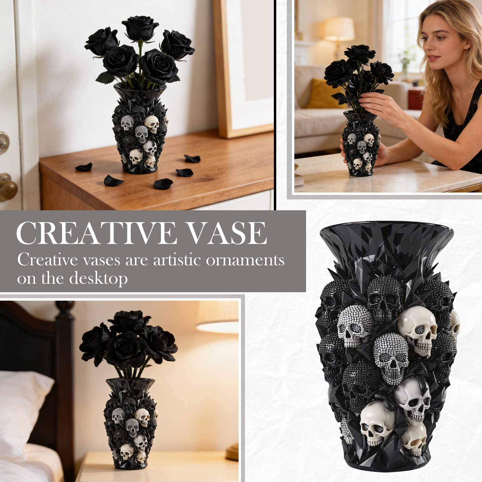 Gothic Skull Vase Sculpture Sp – Home Decor Trend 2026 recenzja i cena