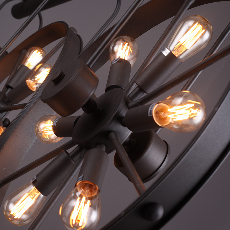 Retro Vintage Wheel chandelier – Home Decor On Wheels recenzja i cena