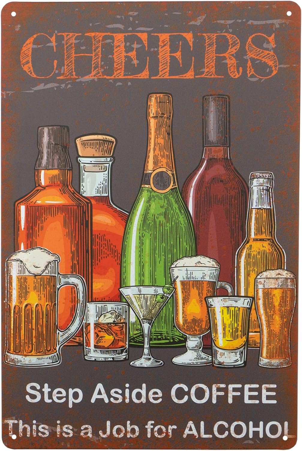 Bar Sign Vintage Metal Signs,C – Home Decor Jobs recenzja i cena