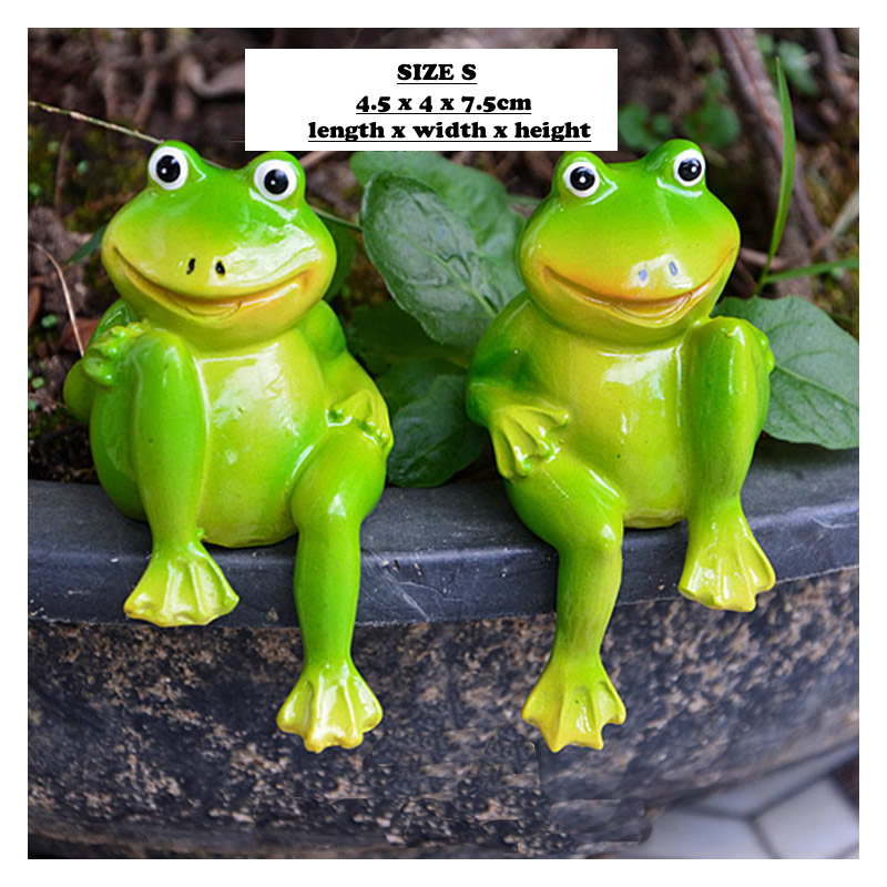 2pcs/Set Cute Resin Sitting Fr – Home Decor Store recenzja i cena