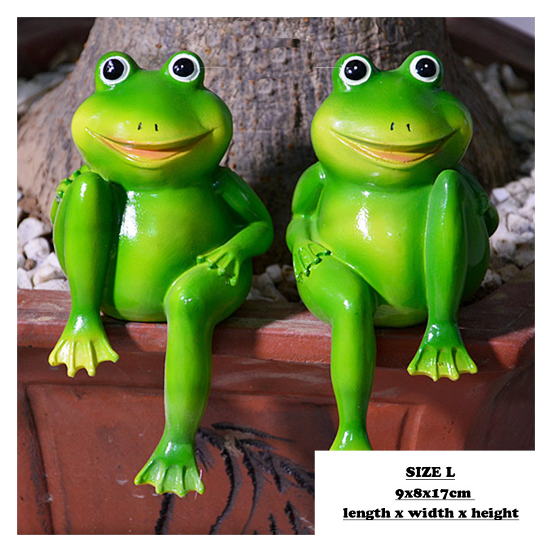 2pcs/Set Cute Resin Sitting Fr – Home Decor Store recenzja i cena