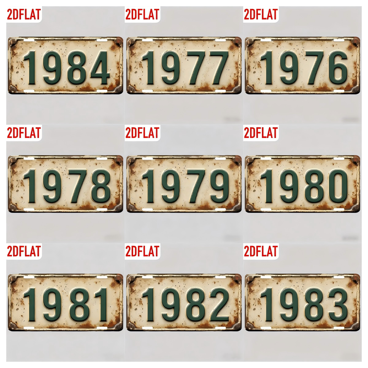 2D Flat Design - Vintage Metal – Home Decor Trends recenzja i cena