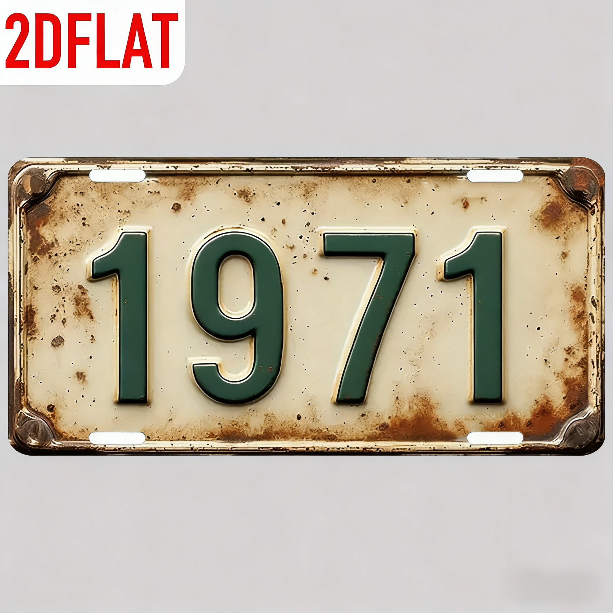 2D Flat Design - Vintage Metal – Home Decor Trends recenzja i cena