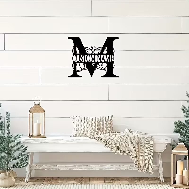 Classic Custom Monogram Metal  – Home Decor For Wedding recenzja i cena
